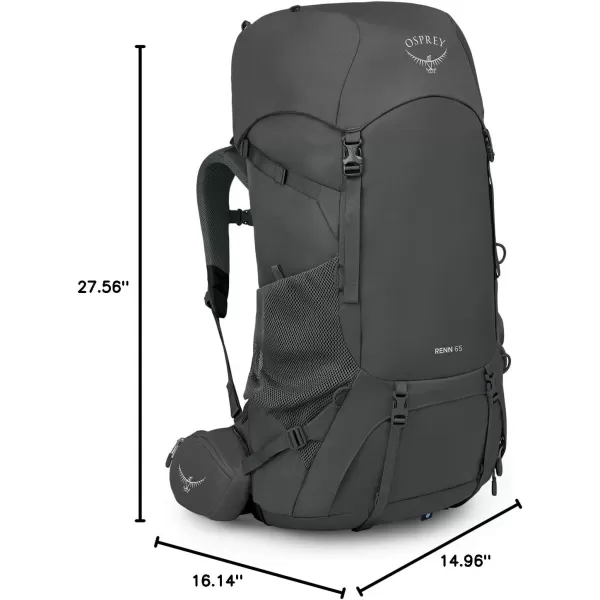 Osprey Renn 65L Womens Backpacking Backpack Cascade BlueMelon OrangeDark CharcoalGray Wolf