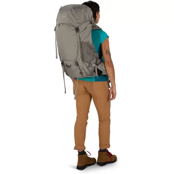 Osprey Renn 65L Womens Backpacking Backpack Cascade BlueMelon OrangePediment GreyLinen Tan