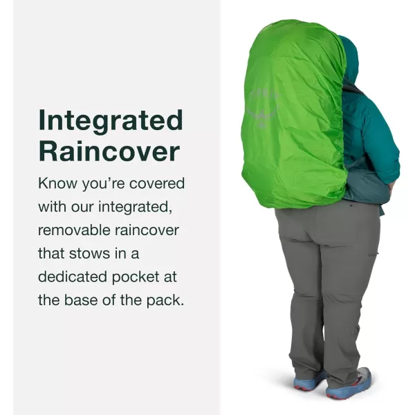 Osprey Renn 65L Womens Backpacking Backpack Cascade BlueMelon OrangePediment GreyLinen Tan