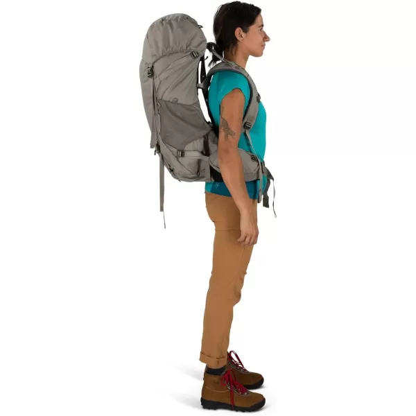 Osprey Renn 65L Womens Backpacking Backpack Cascade BlueMelon OrangePediment GreyLinen Tan