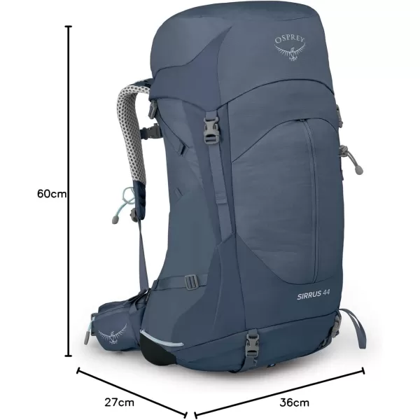 Osprey Sirrus 24L Womens Hiking Backpack Tunnel Vision GreyMuted Space Blue