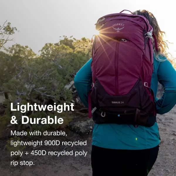 Osprey Sirrus 24L Womens Hiking Backpack Tunnel Vision GreyMuted Space Blue