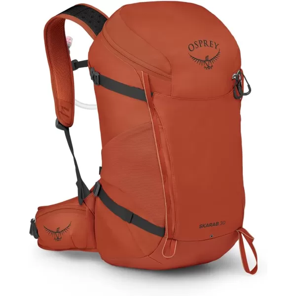 Osprey Skarab Mens Hiking Backpack with Hydraulics ReservoirFirestarter Orange