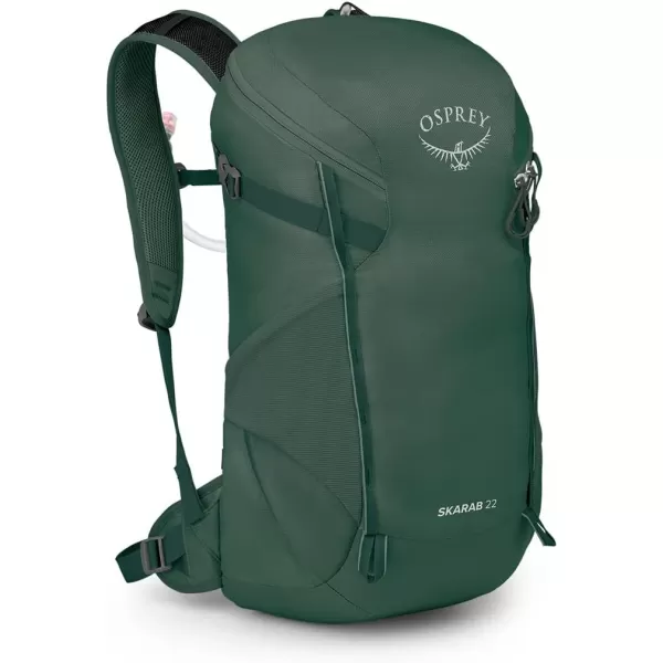 Osprey Skarab Mens Hiking Backpack with Hydraulics ReservoirTundra Green