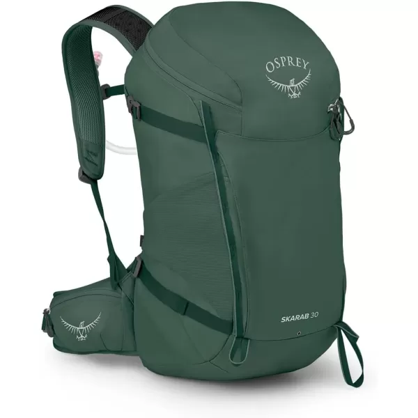 Osprey Skarab Mens Hiking Backpack with Hydraulics ReservoirTundra Green