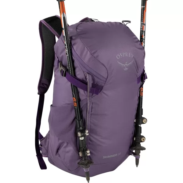 Osprey Skimmer 20L Womens Hiking Backpack with Hydraulics Reservoir Purpurite Purple