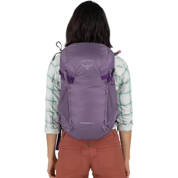 Osprey Skimmer 20L Womens Hiking Backpack with Hydraulics Reservoir Purpurite Purple