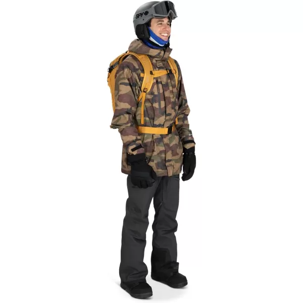 Osprey Soelden 42L Mens Ski and Snowboard Backpack BlackArtisan Yellow