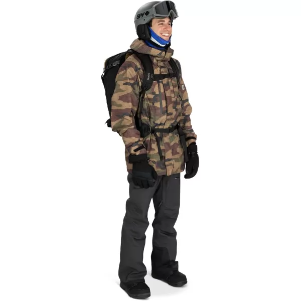 Osprey Soelden 42L Mens Ski and Snowboard Backpack BlackArtisan Yellow