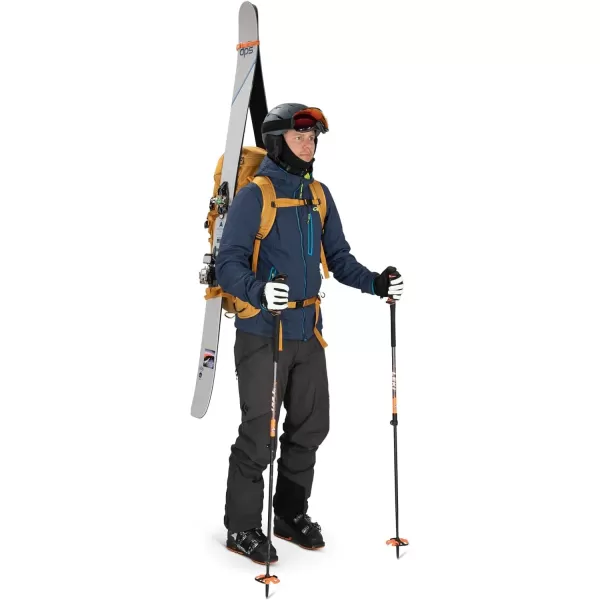 Osprey Soelden 42L Mens Ski and Snowboard Backpack BlackArtisan Yellow