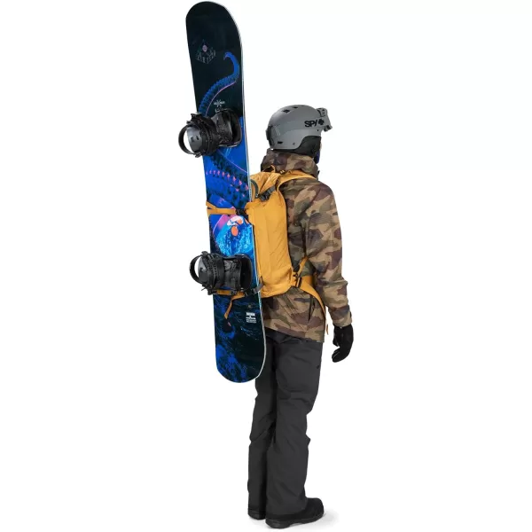 Osprey Soelden 42L Mens Ski and Snowboard Backpack BlackArtisan Yellow