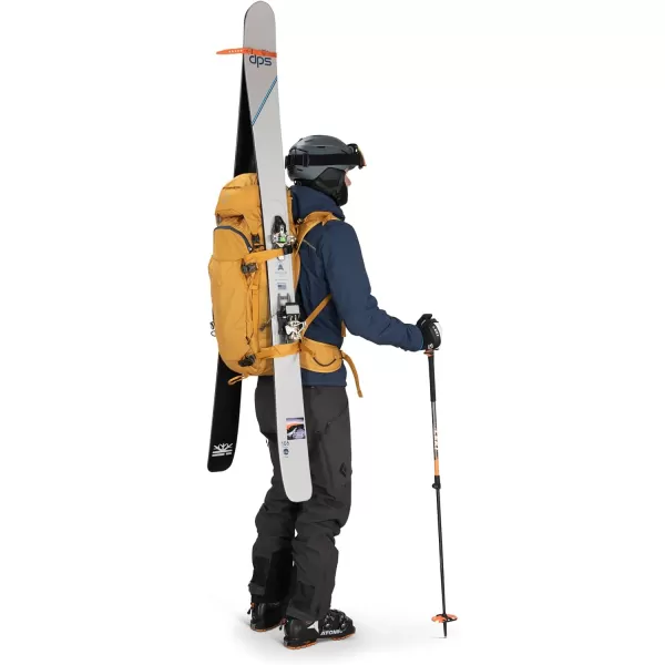Osprey Soelden 42L Mens Ski and Snowboard Backpack BlackArtisan Yellow