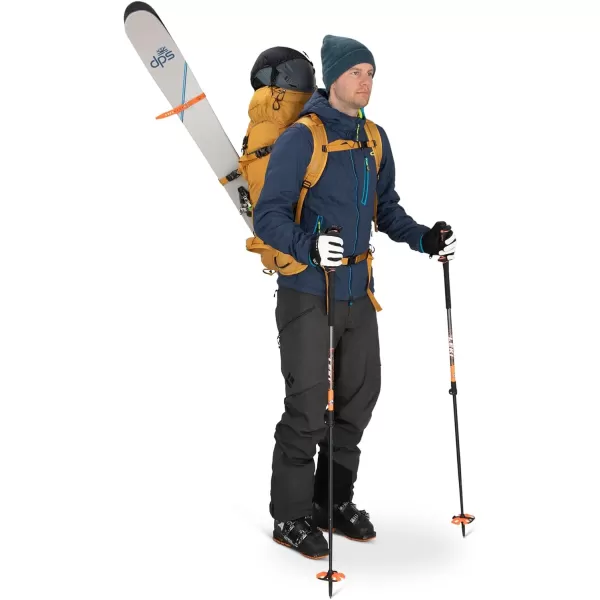 Osprey Soelden 42L Mens Ski and Snowboard Backpack BlackArtisan Yellow