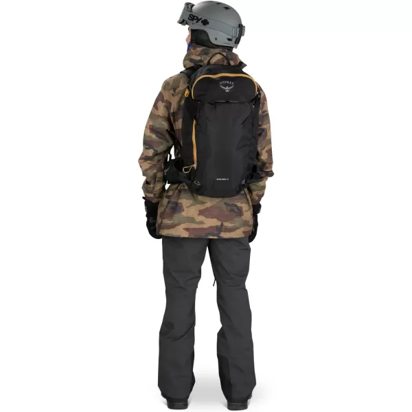 Osprey Soelden 42L Mens Ski and Snowboard Backpack BlackArtisan Yellow