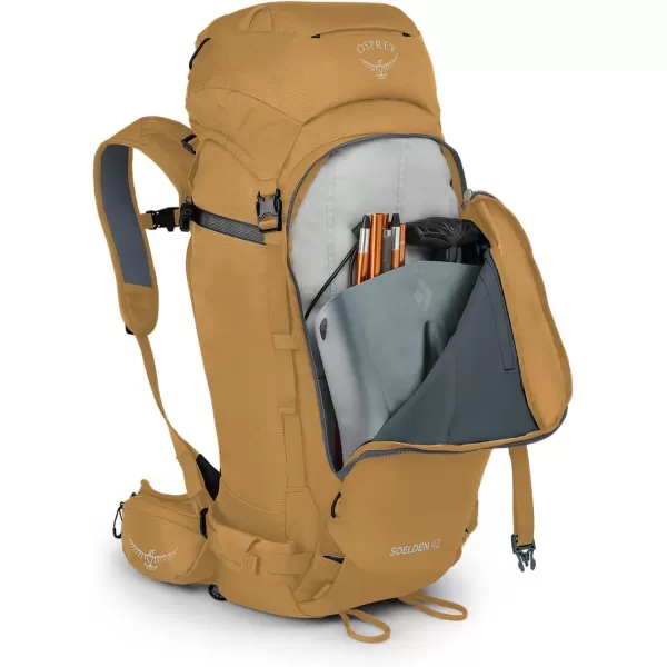 Osprey Soelden 42L Mens Ski and Snowboard Backpack BlackArtisan Yellow