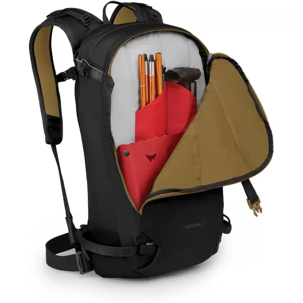 Osprey Soelden 42L Mens Ski and Snowboard Backpack BlackBlack