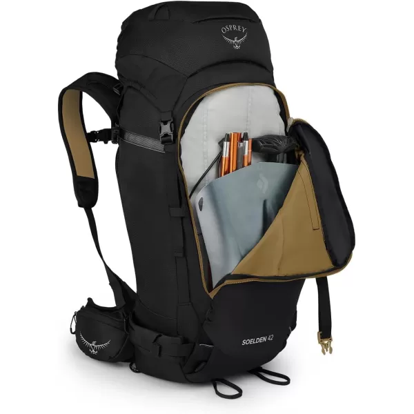 Osprey Soelden 42L Mens Ski and Snowboard Backpack BlackBlack