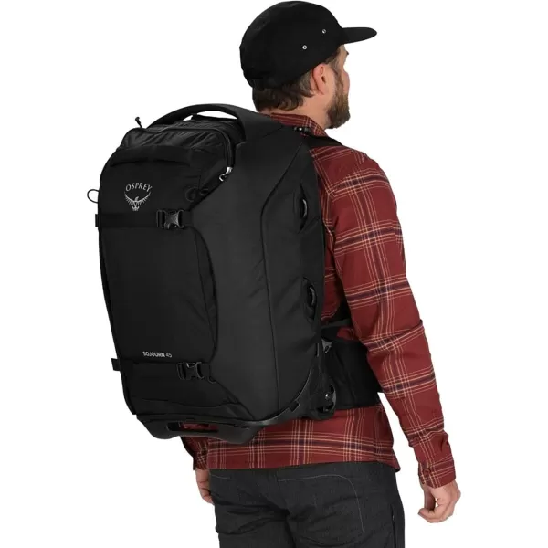 Osprey Sojourn 22quot45L Wheeled Travel Backpack with Harness Koseret GreenBlack
