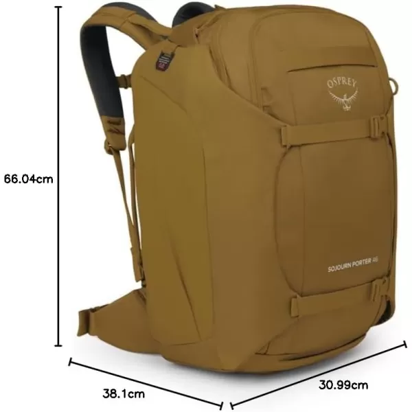 Osprey Sojourn Porter 30L Travel Backpack BlackBrindle Brown