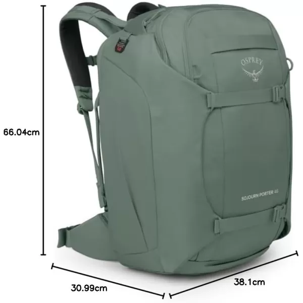 Osprey Sojourn Porter 30L Travel Backpack BlackKoseret Green