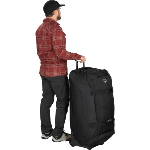 Osprey Sojourn Shuttle 30quot100L Wheeled Duffel Luggage Koseret GreenBlack