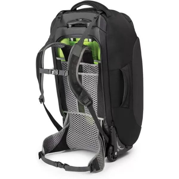 Osprey Sojourn Shuttle 30quot100L Wheeled Duffel Luggage Koseret GreenFlash Black