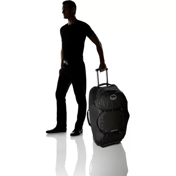 Osprey Sojourn Shuttle 30quot100L Wheeled Duffel Luggage Koseret GreenFlash Black