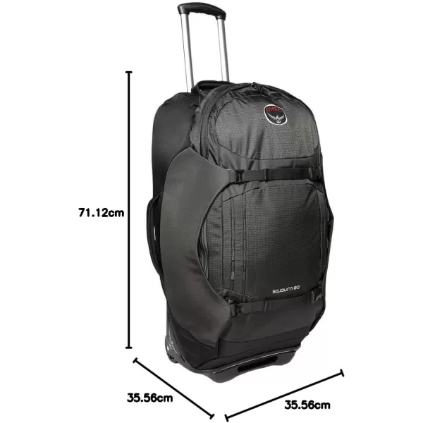 Osprey Sojourn Shuttle 30quot100L Wheeled Duffel Luggage Koseret GreenFlash Black