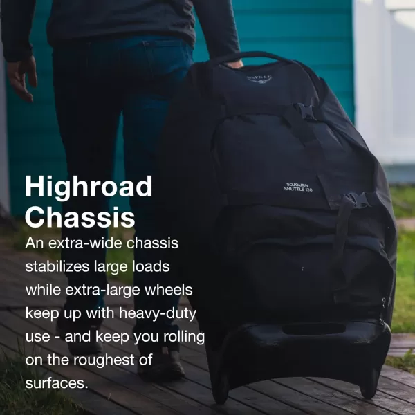 Osprey Sojourn Shuttle 30quot100L Wheeled Duffel Luggage Koseret GreenKoseret Green