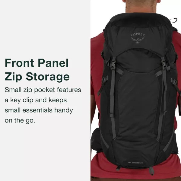 Osprey Sportlite 30L Unisex Hiking BackpackDark Charcoal Grey