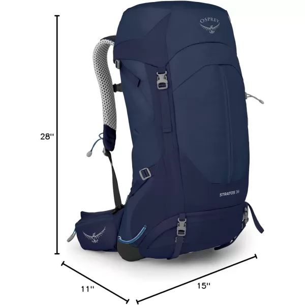 Osprey Stratos 44L Mens Hiking Backpack Cetacean BlueCetacean Blue