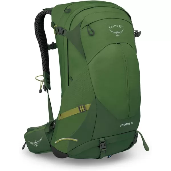 Osprey Stratos 44L Mens Hiking Backpack Cetacean BlueSeaweedMatcha Green