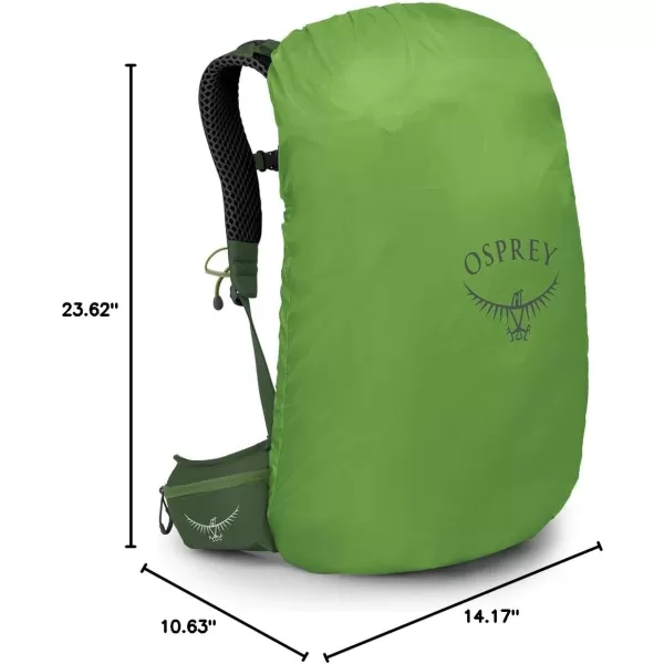 Osprey Stratos 44L Mens Hiking Backpack Cetacean BlueSeaweedMatcha Green