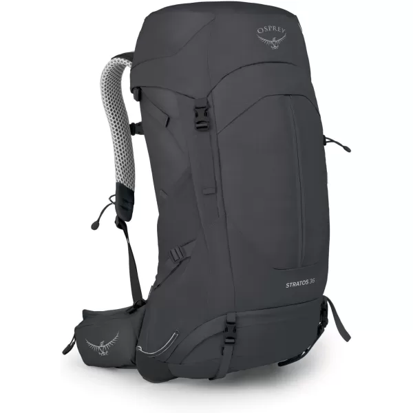 Osprey Stratos 44L Mens Hiking Backpack Cetacean BlueTunnel Vision Grey