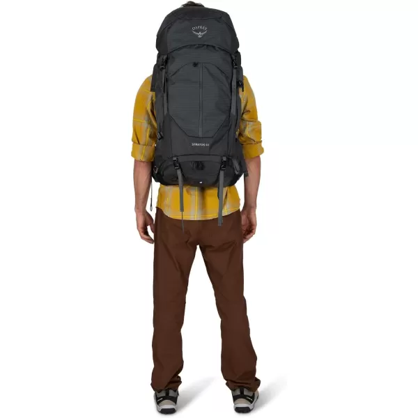 Osprey Stratos 44L Mens Hiking Backpack Cetacean BlueTunnel Vision Grey