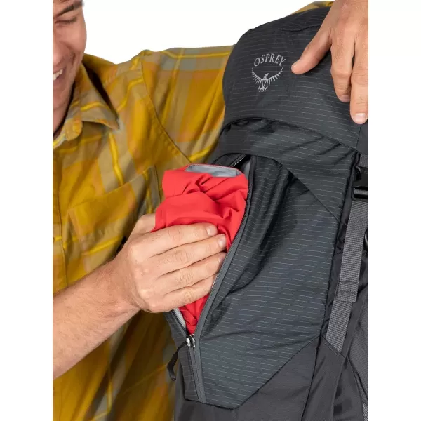 Osprey Stratos 44L Mens Hiking Backpack Cetacean BlueTunnel Vision Grey