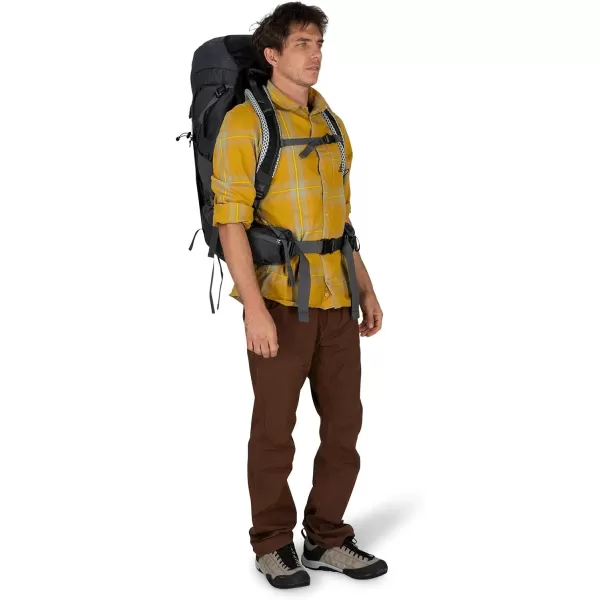 Osprey Stratos 44L Mens Hiking Backpack Cetacean BlueTunnel Vision Grey