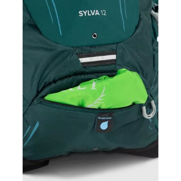 Osprey Sylva 12L Womens Biking Backpack with Hydraulics Reservoir Baikal Green