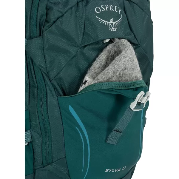 Osprey Sylva 12L Womens Biking Backpack with Hydraulics Reservoir Baikal Green