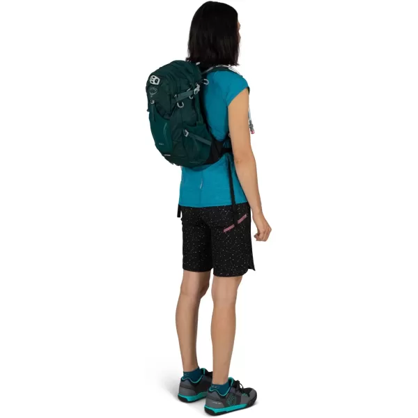 Osprey Sylva 12L Womens Biking Backpack with Hydraulics Reservoir Baikal Green
