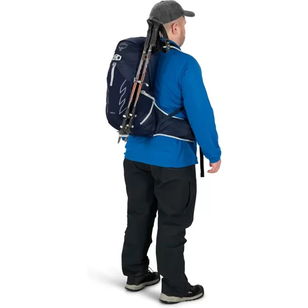Osprey Talon 22L Mens Hiking Backpack with Hipbelt Green BeltBlack LXLCeramic Blue