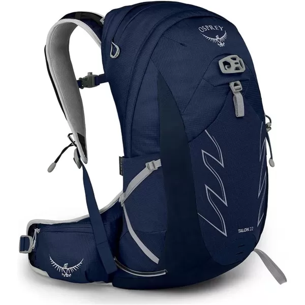 Osprey Talon 22L Mens Hiking Backpack with Hipbelt Green BeltBlack LXLCeramic Blue
