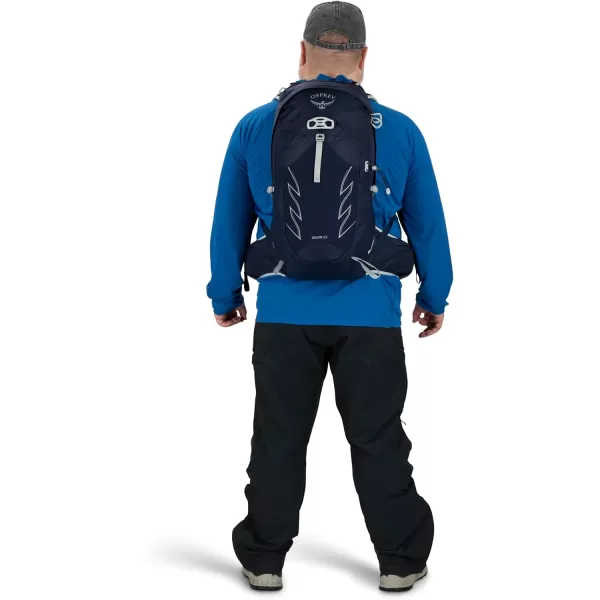 Osprey Talon 22L Mens Hiking Backpack with Hipbelt Green BeltBlack LXLCeramic Blue