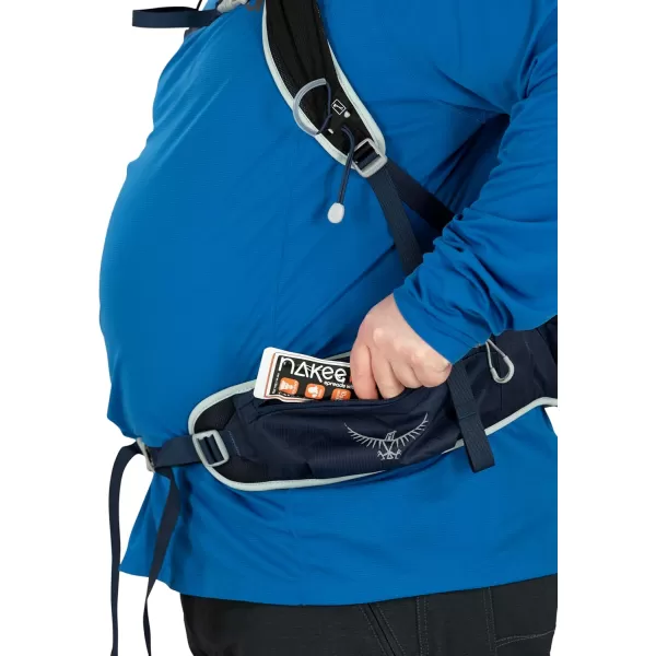 Osprey Talon 22L Mens Hiking Backpack with Hipbelt Green BeltBlack LXLCeramic Blue