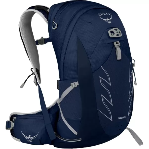 Osprey Talon 22L Mens Hiking Backpack with Hipbelt Green BeltBlack LXLCeramic Blue