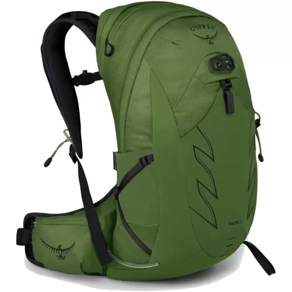 Osprey Talon 22L Mens Hiking Backpack with Hipbelt Green BeltBlack LXLGreen BeltBlack