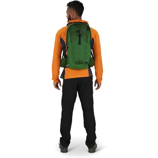 Osprey Talon 22L Mens Hiking Backpack with Hipbelt Green BeltBlack LXLSawdustEarl Grey