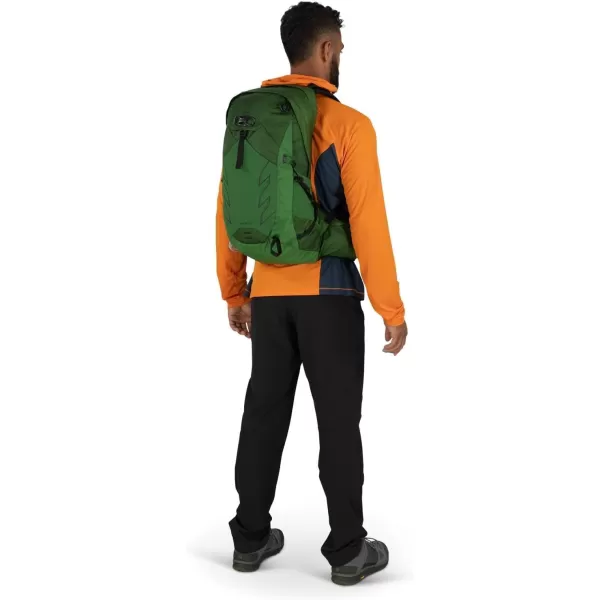 Osprey Talon 22L Mens Hiking Backpack with Hipbelt Green BeltBlack LXLSawdustEarl Grey
