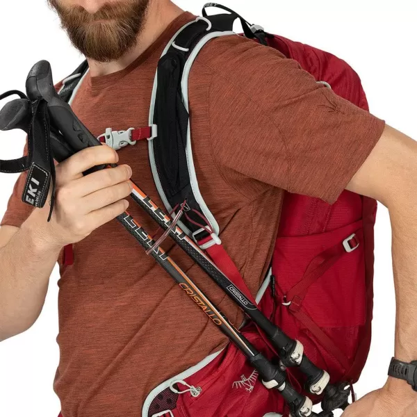 Osprey Talon 22L Mens Hiking Backpack with Hipbelt Green BeltBlack LXLStealth Black
