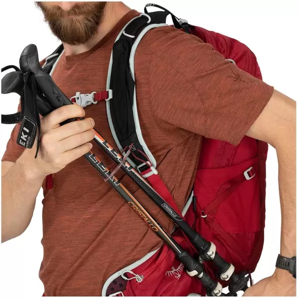 Osprey Talon 22L Mens Hiking Backpack with Hipbelt Green BeltBlack LXLStealth Black